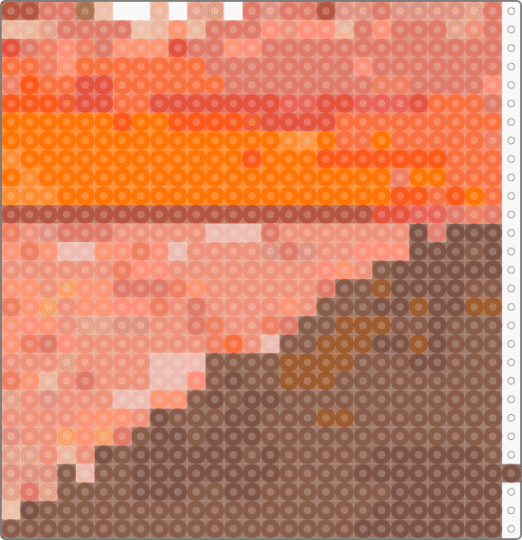 ~Sunset - orange,tan