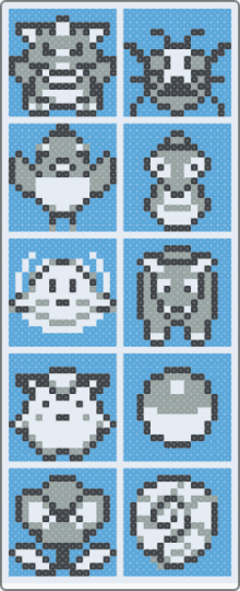 Pokemon mini sprites - light blue,pokemon,sprite,sprites