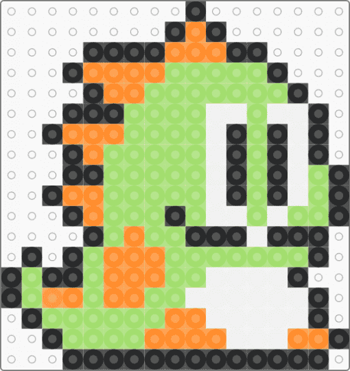 retro - bubble bobble coaster - green, orange