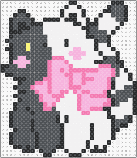 bi cat - gray,pink