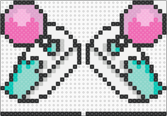 saiki - light blue, pink