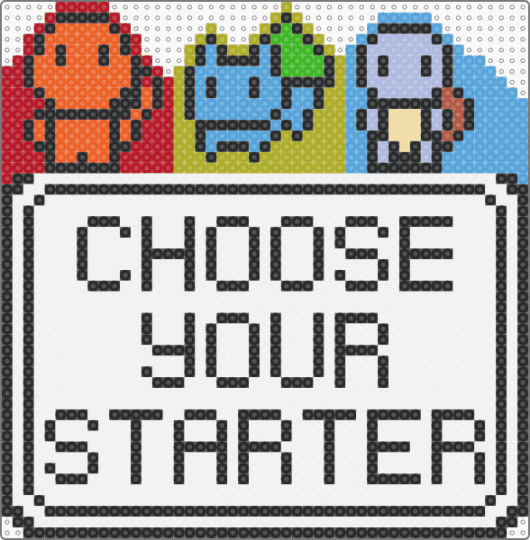 choose ur starter - white,light blue,red,colorful