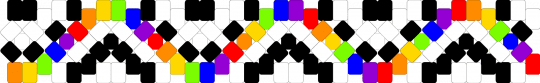 Rainbow x base (READ DESC) - white,purple,rainbow,x base,bright,neon,black,cuff,xbase