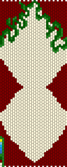 Vine Lacing - white,brown,green