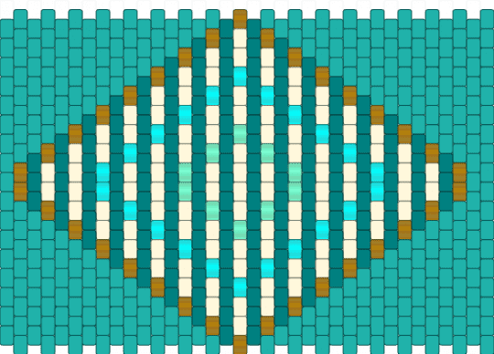 art deco phone mat - teal