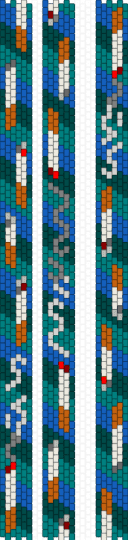 Cig bag strap - blue, teal