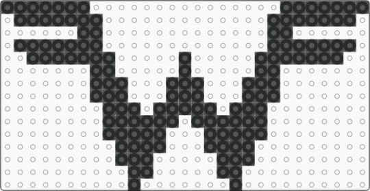 Weezer logo perler - black,weezer