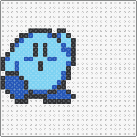 Kirby - 8 Bit - Blue - kirby,nintendo,video games