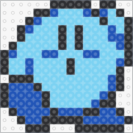 Kirby - 8 Bit - Blue - kirby,nintendo,character,cute,video game,blue