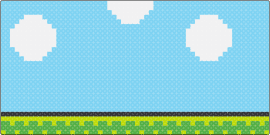 Kirby - 8 bit - Background - Horizontal - kirby,nintendo,landscape,panel,video game,light blue