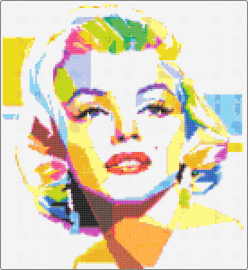 Marilyn Monroe - marilyn monroe,portrait,colorful,abstract,art,classic,white,yellow