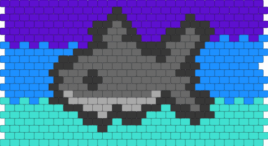 A Shark cuff - light blue,purple