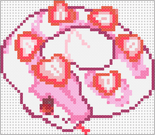 Strawberry Snake - white,red,pink