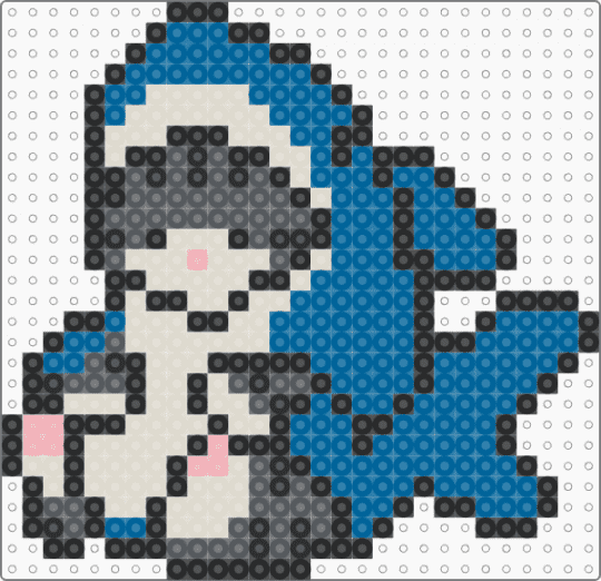 Shark Cat - blue,beige