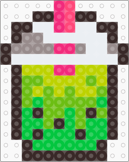 Green boba tea - brown,green