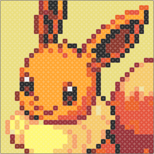 Eevee - yellow,red,orange,pokemon