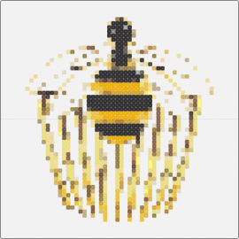 Bee clip Mir - bee,hair clip,elegant,playful,buzzing,functional,gold,black