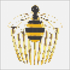 Bee clip Mir - bee,hair clip,elegant,playful,buzzing,gold,black