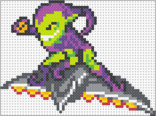 Green Goblin from Spiderman - gray,purple,pink,green,cotdgoblins,marvel,hero,comic,superhero,graphic,supervillain,reptile