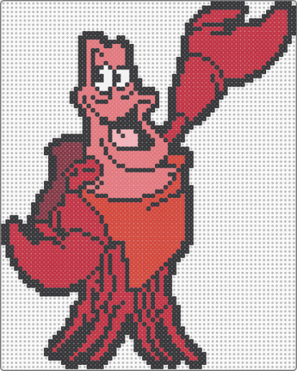 Sebastian from Little Mermaid - red,cotdlobsters,disney,mermaid,sea,ocean,crab,crustacean,aquatic