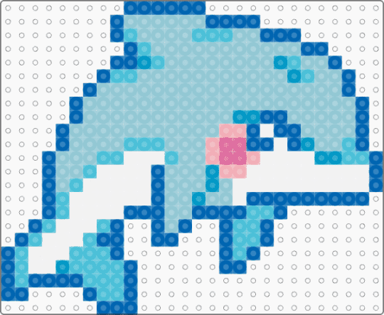 Blue Blushing Dolphin - blue,light blue,nature,animal,aquatic,water,ocean,lisa frank,y2k,cute