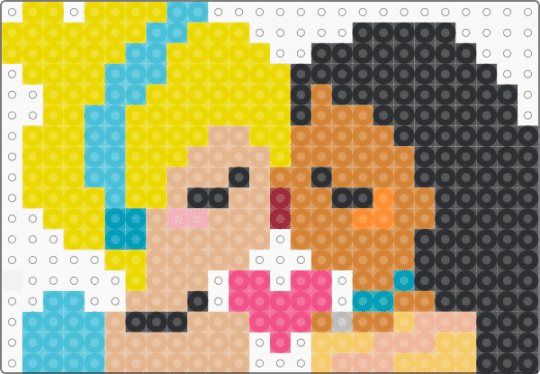 Disney Princess Kiss With Cinderella and Pocahontas - beige,orange,yellow,light blue,gay,disney,pride,lesbian,romance,love