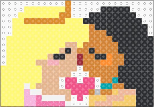Disney Princess Kiss With Pocahontas and Aurora in Pink - beige,yellow,orange,gay,disney,pride,lesbian,love,sleeping beauty,beauty