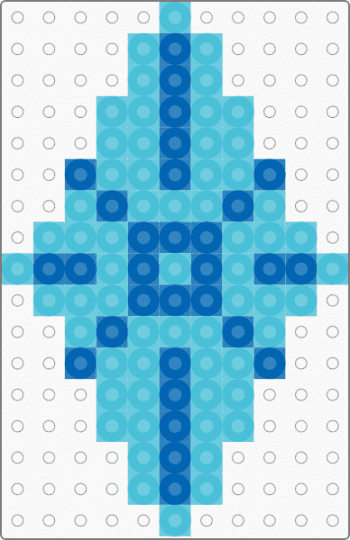 Rarity Cutie Mark - blue, light blue