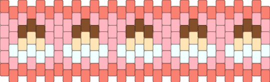 flan cuff!! - pink,orange