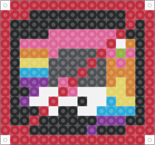 anti-qwelver badge - pink,red