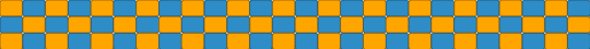 orange & blue complimentary colors ladder cuff pre-made - orange,light blue