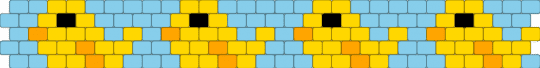 fat chickens (odd peyote) - yellow,light blue