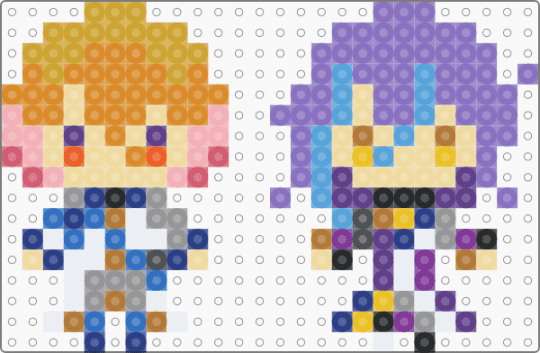 tsukasa & rui - orange,beige,blue