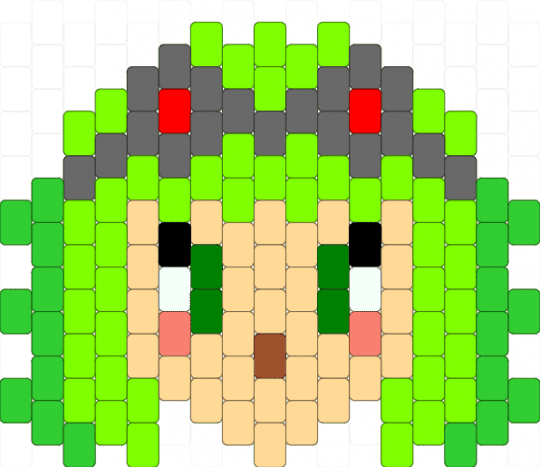 GUMI!! (my fav vocaloid) - green,beige