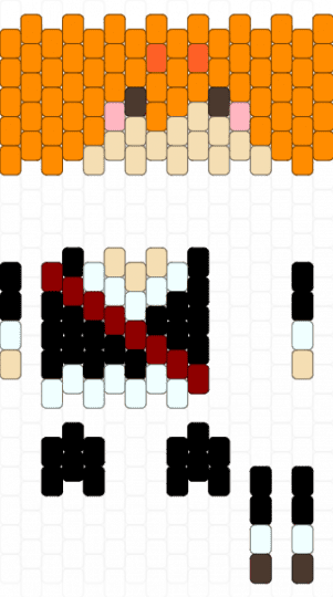 ichigo kurosaki doll! - beige, orange