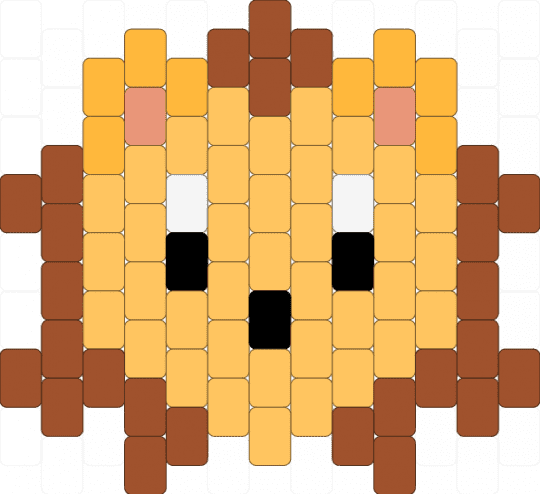 kon the lion charm! (bleach) - orange,red