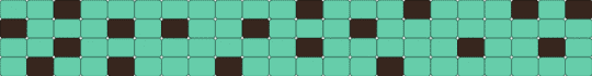 mint chip ladder stitch - teal
