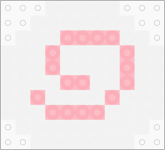 fishcake perler! - white