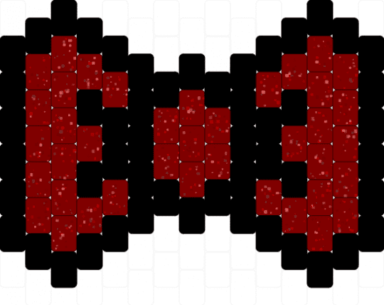 dark red & black bow/ribbon! - black,brown