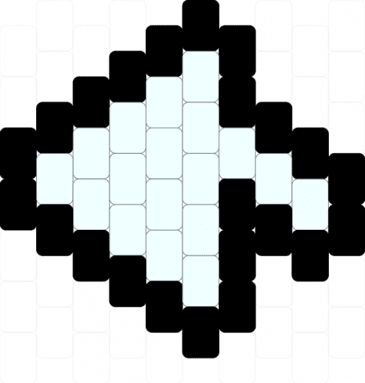 mouse cursor charm - white,black
