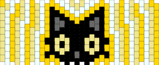 black cat cuff! - yellow