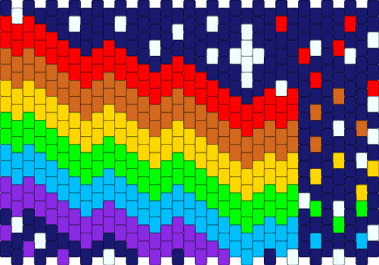 nyan cat bag panel back - purple