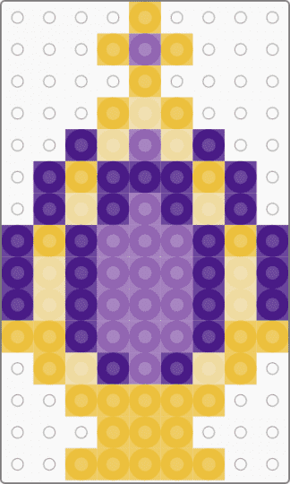 homura's soul gem - purple, yellow