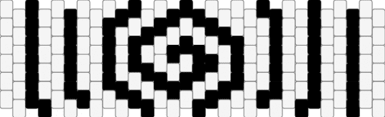 kandipatterns swirl cuff! - black,white,cuff,multistitch,swirl,kandi cuff,monochrome,kandipatterns