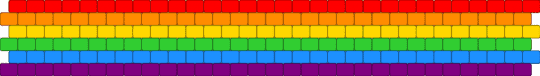 bright rainbow peyote - orange,green,pink,colorful