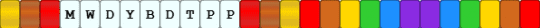 owm single (one wheat mark) READ DESC - red,orange,yellow