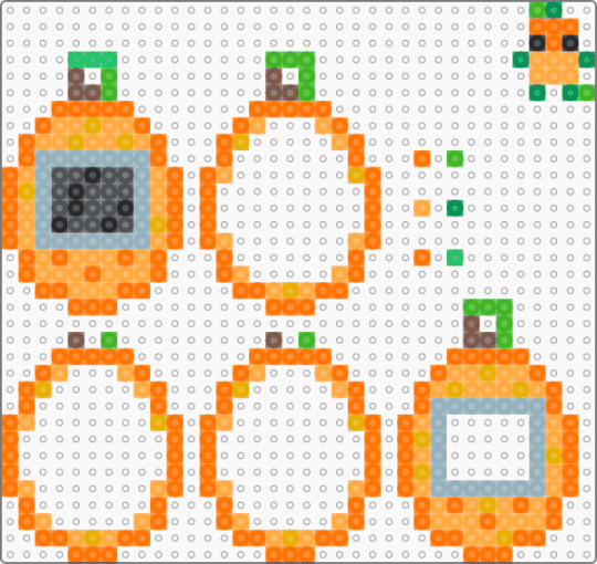 Gorudy tamagotchi shaker - orange,gourdy,dandys world,halloween