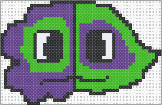 BitterGiggle Kandi!!! - green,purple,gobb,gartenofbanban,bittergiggle,silly,kandi,jester