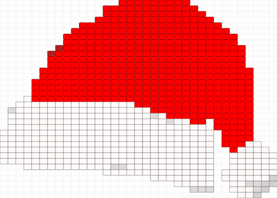 Santa hat :3 - red,white,hat,kandi,christmas