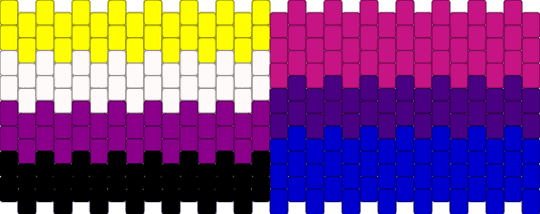 My flags!!!!!!!!!!!!!! - pink,purple,lgbt,pride,love,bisexual,nonbinary,flag